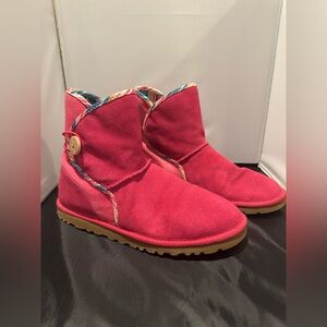 UGG Red Suede Winter Boots